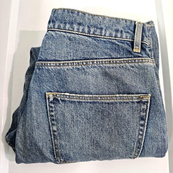 La Vie Rebecca Taylor Jeans Sz 29 Boho Patchwork Denim Straight Leg Button Fly - Picture 15 of 15